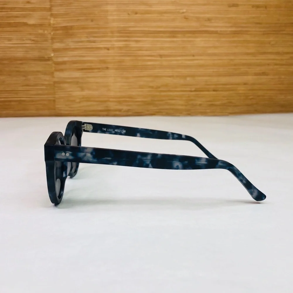 KOMONO sunglasses NEW Lulu blue tortoise reflective Matte Indigo Demi